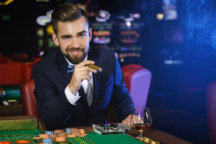 Studio dealer langsung dengan kamera multi-sudut untuk permainan baccarat